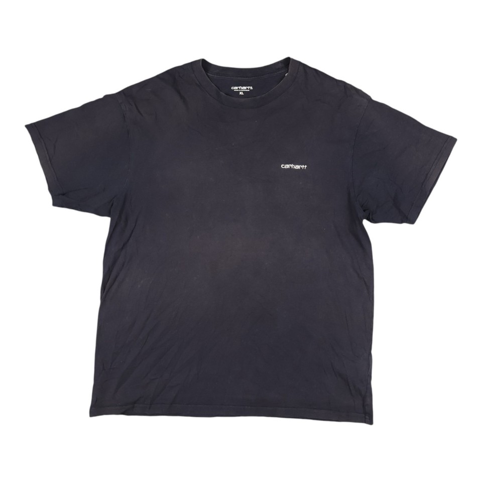 Carhartt WIP Shirt Mens XLARGE blue short sleeve cotton crew neck Size XL