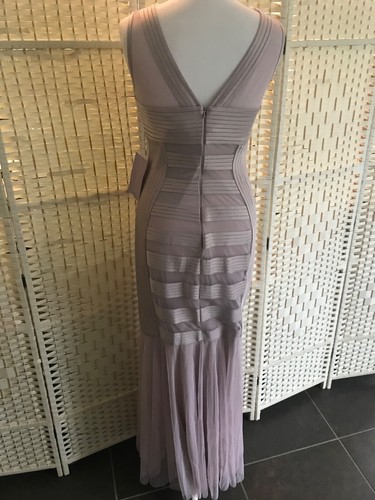 NWT J S JS Collections Structured Fishtail Evening Dress Women Size 8 Blush Pink - Picture 13 of 20