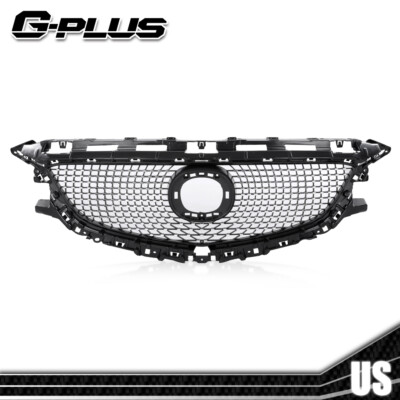 Fit For Mazda 6 2014 2015 2016 Front Bumper Upper Honeycomb Grille Grill Black