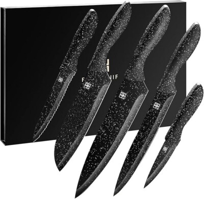EUNA Messerset 5-teilig Ultra Sharp Kochmesser Set Profess