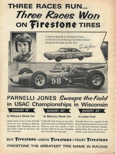 1964 Firestone Parnelli Jones AD/Mercury Marauder/Lotus Ford/ - 第 1/1 張圖片