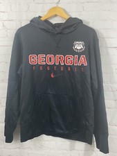 University Georgia Bulldogs Nike Hoodie Sweatshirt Mens Size Small Black  READ 