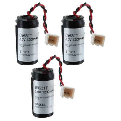 3 Computer Batteries Fit Allen Bradley  Programmable Logic