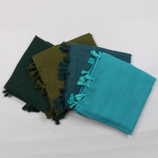 Women's Tassel Hijab Shawl Head Scarf Muslim Scarves Viscose Long Scarf Turban