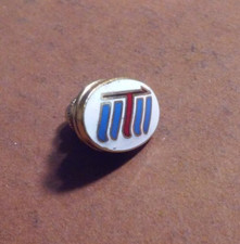 Vintage United Transportation Union Logo Gold Tone Enamel Lapel Pin or Tie-Tac