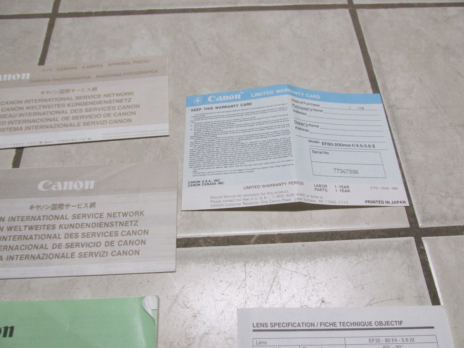 Canon EOS Rebel XS / EOS Rebel X Instruction Manual Set eBay