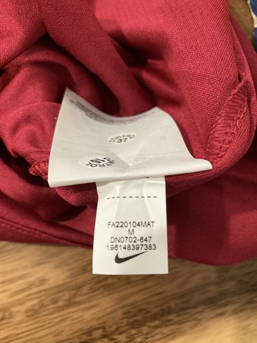 MENS NIKE DRIFIT QFA SOCCER JERSEY QATAR NATIONAL TEAM M MEDIUM RED NWT $95 - Picture 11 of 11