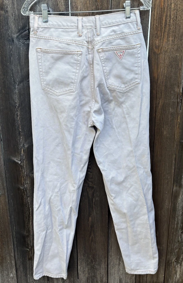 Pantalones de mezclilla de mamá de cintura alta GUESS de colección años 90 talla 31 (28x30) EE. UU. Foto 2 de 4