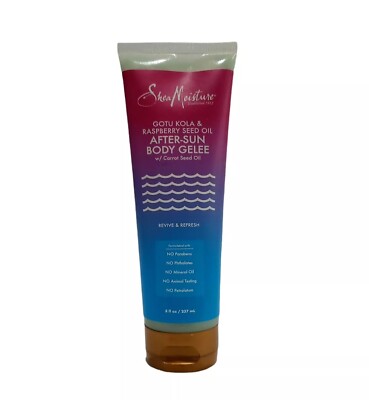 SHEA MOISTURE~GOTU KOLA & RASPBERRY SEED OIL~AFTER-SUN BODY GELEE  8 OZ  R7-A101