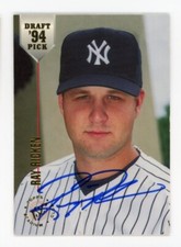 SIGNED BASEBALL CARD AUTO NEW YORK YANKEES RAY RICKEN 1994 TOPPS DRAFT PICK #60