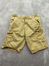 Ring of Fire Shorts Boy's 20 Beige Cargo Pockets Outdoors Skater Gorpcore Y2k