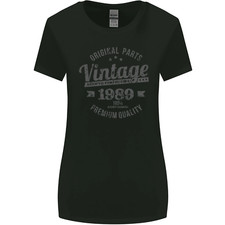 Vintage Year 37th Birthday 1989 Womens Wider Cut T-Shirt