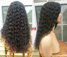 New 22" 100 Virgin Brazilian Human Hair Lace Front Wig s8 