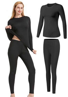 UNIQUEBELLA Women Long Johns Thermal Base Layer Top