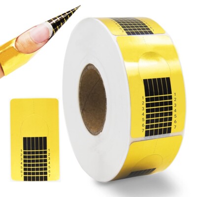 500 PCS Square Nail Forms Extension for Acrylic/Gel