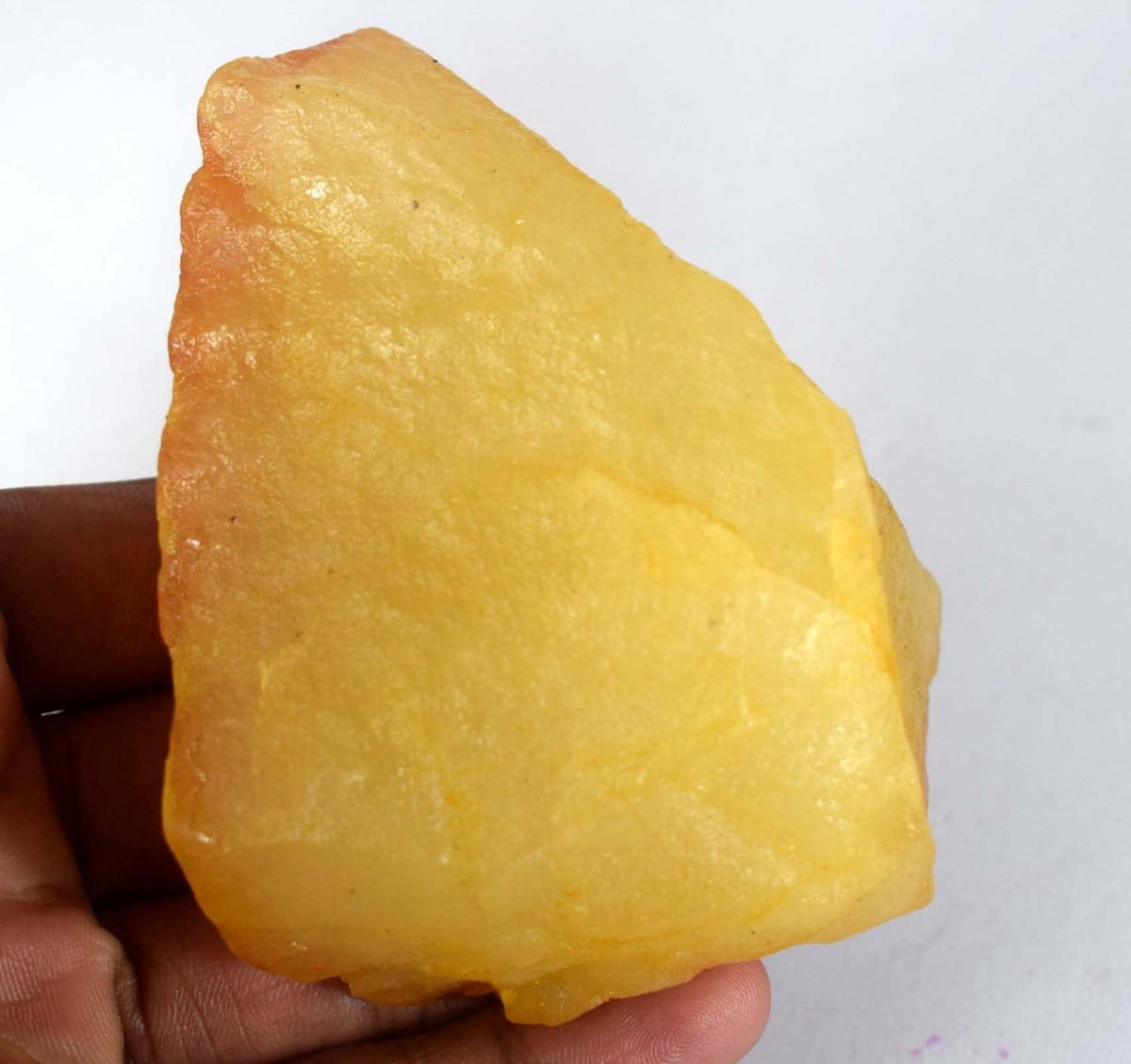 Yellow Sapphire Gemstone Rough Natural 1246 Ct/69 mm