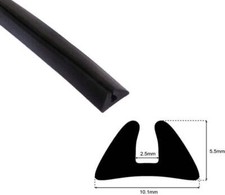 Classic Car Bumper Over Rider Seal Per Metre, Item No. 37H9871, 552218, 608491