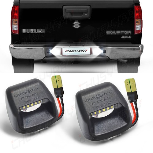 For Nissan Frontier 1 Pair License Plate Light Rear Bumper Lamp Housing Cover - Picture 1 of 24