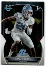 2021 BOWMAN CHROME UNIVERSITY TONY GRIMES NORTH CAROLINA TAR HEELS #75