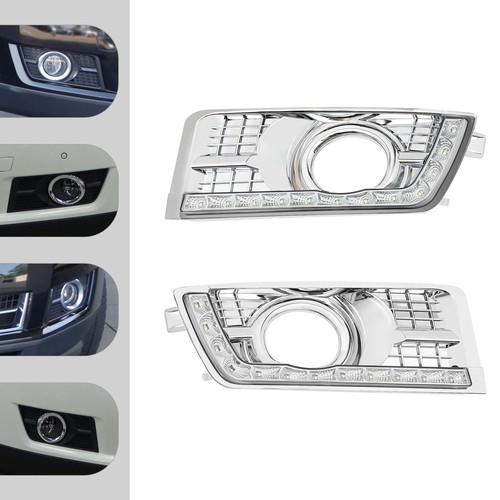 LED Daytime Running Lights DRL Fog Lamp w/Turn Signal For Cadillac SRX 2012-17 - Picture 9 of 23
