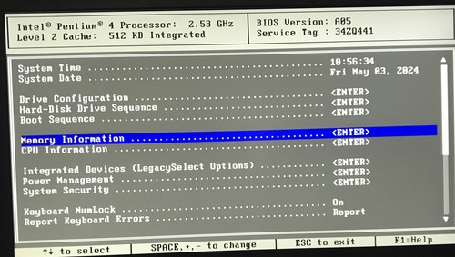 VINTAGE DELL DIMENSION 2400 Pentium 4 2.53 GHz 512 MB no HDD BOOT TO bios - Picture 2 of 8