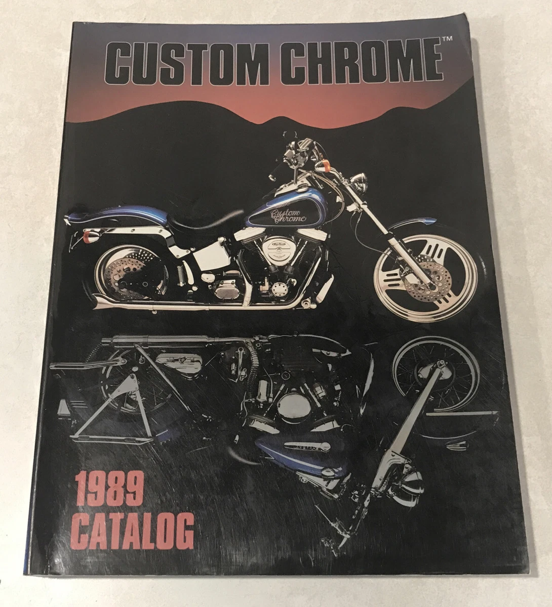 VINTAGE Harley Davidson Custom Chrome Motorcycle Products 1989