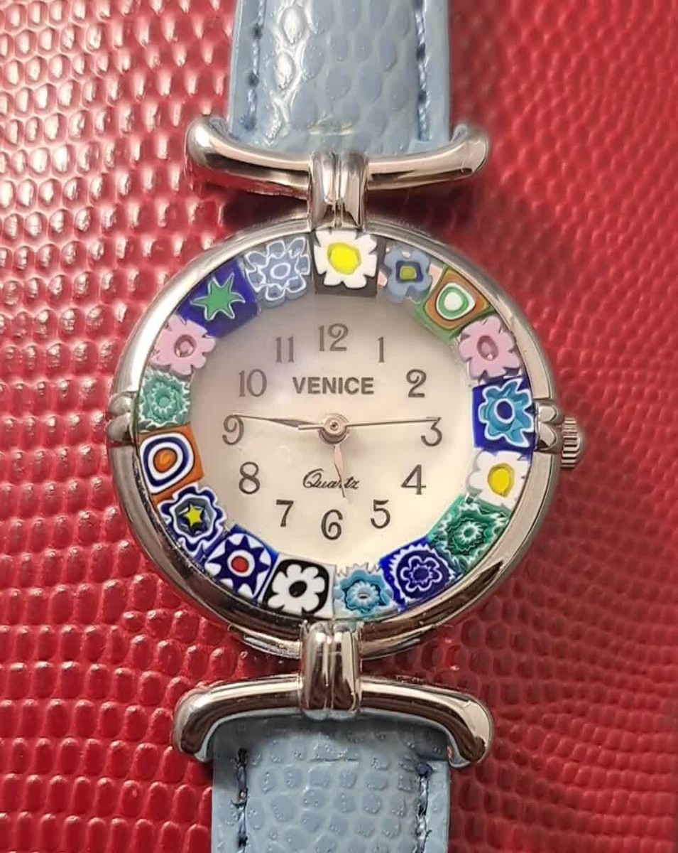 VENICE Murano Glass Women's Quartz Watch, Italy Fashion VENICE Murano Glass Women's Quartz Watch, Italy Fashion