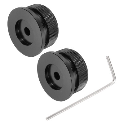 2 Stück Gitarrenknöpfe Metall, Lautstärke Ton Knöpfe 1/4'' x 1,5'' x 0,8'', schwarz