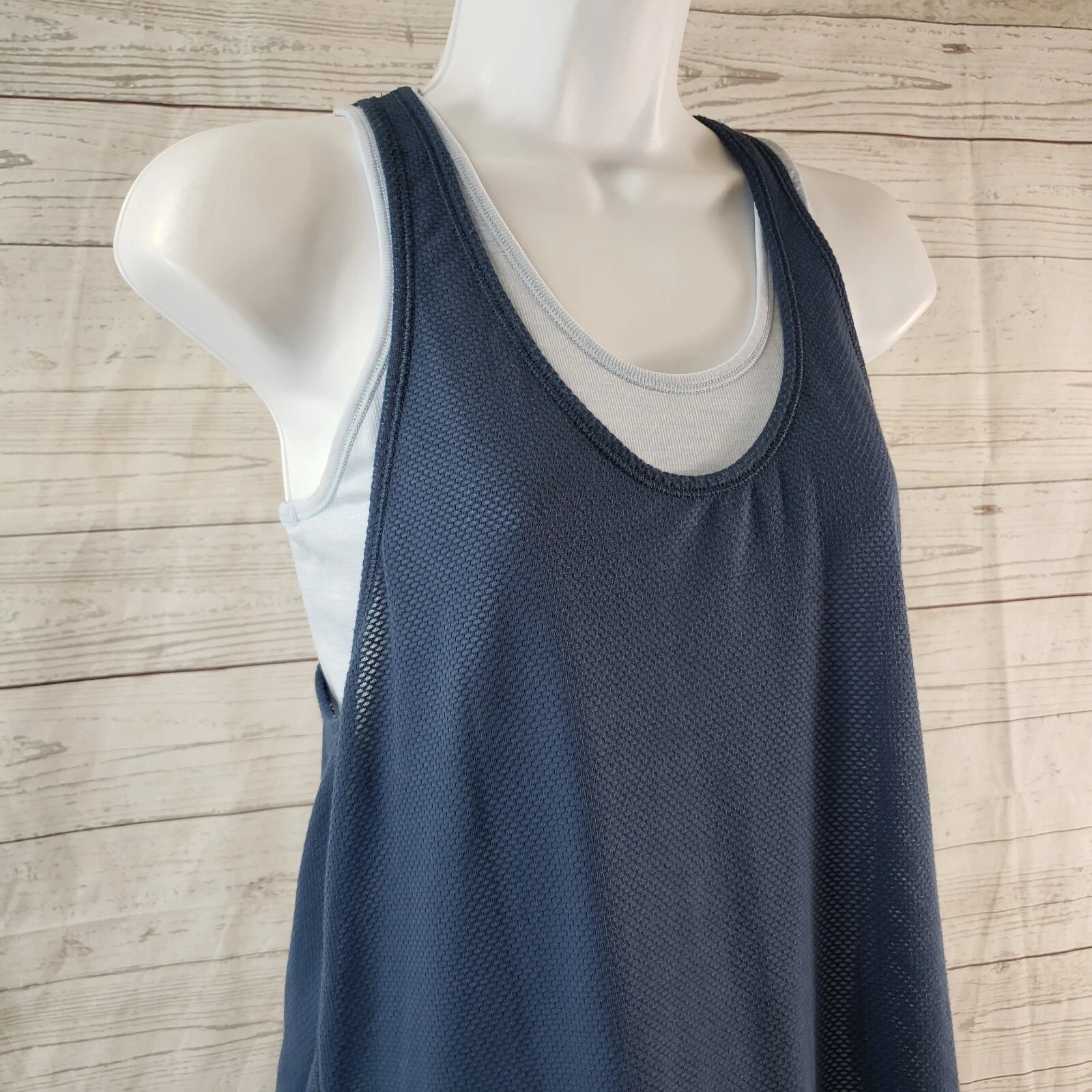 sweaty-betty layered scoop neck tank-top