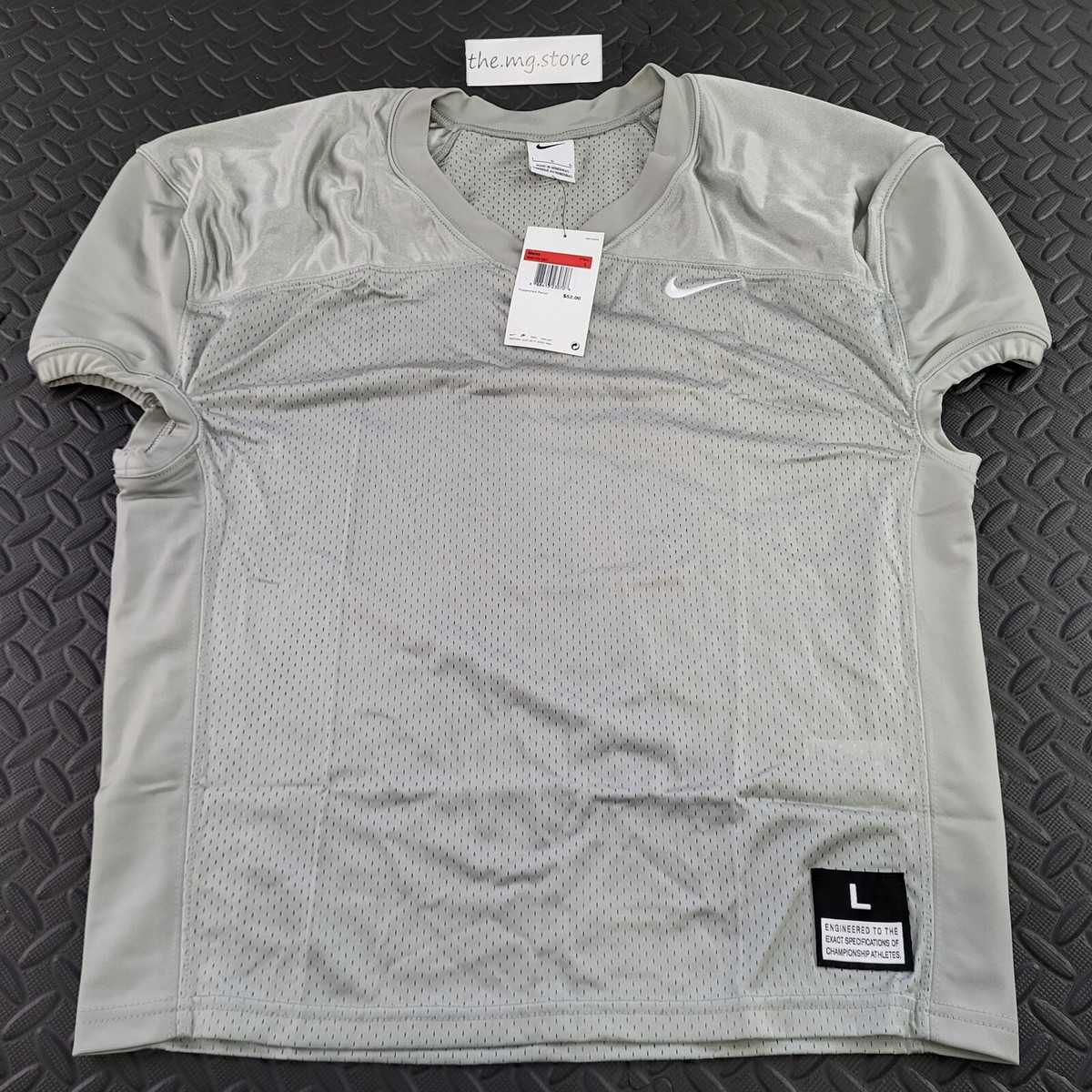 Nike Vapor Varsity Football Practice Gray Jersey Shirt Men's Sz L