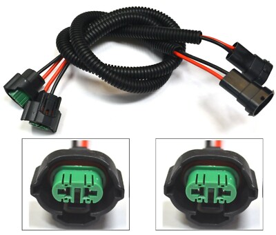 Extension Wire P C 899 Two Harness Fog Light Bulb Socket Plug Connector Replace