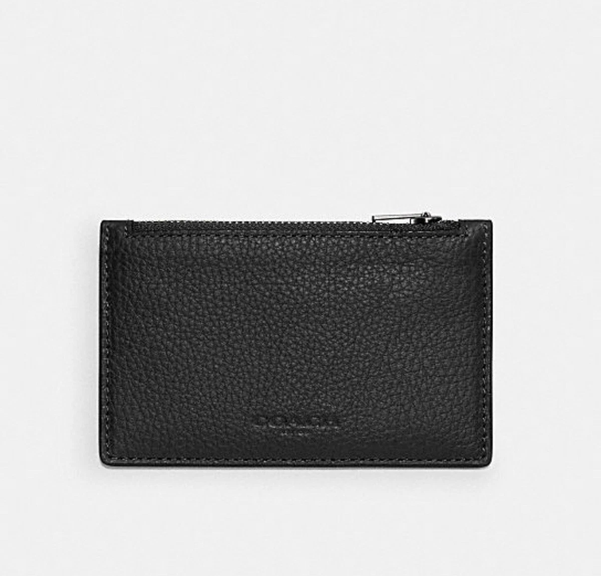 COACH Card Case With Logo in Black for Men