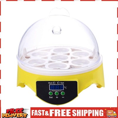 Mini 7 Egg Incubator Poultry Incubator Brooder Digital Temperature Control Egg S