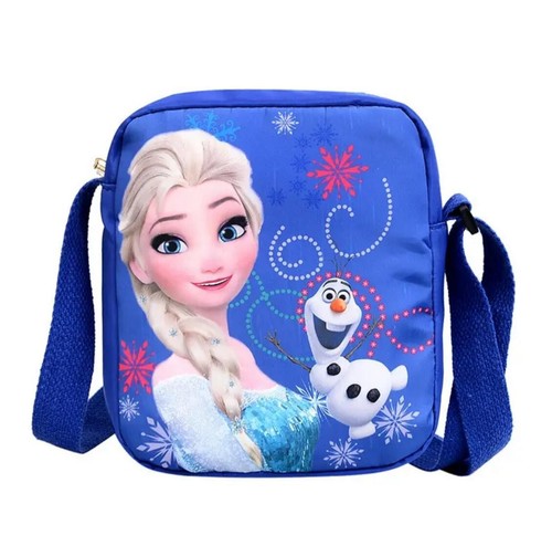 Frozen Elsa & Anna Crossbody Phone Bag – Pink Canvas Shoulder Bag with Olaf - Picture 6 of 9