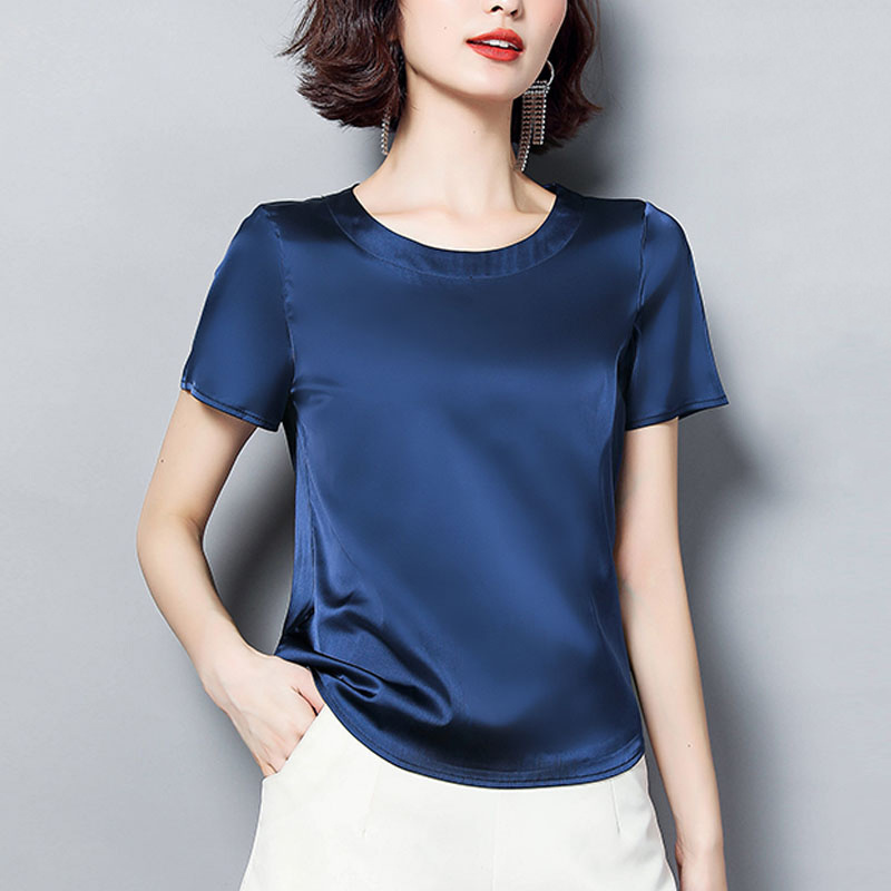 silk satin t shirt