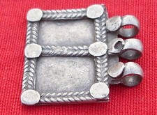 ANTIQUE TRIBAL OLD SILVER JEWELLERY PENDANT RAJASTHAN