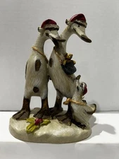 Vintage Tii Collections Folk Art Holiday Duck Family C9528 Christmas