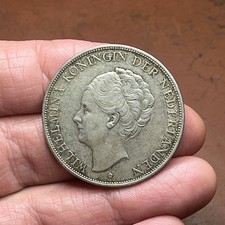 SBC: NIEDERLANDE. 2 1/2 Gulden 1938 Wilhelmina. Schulman 790.