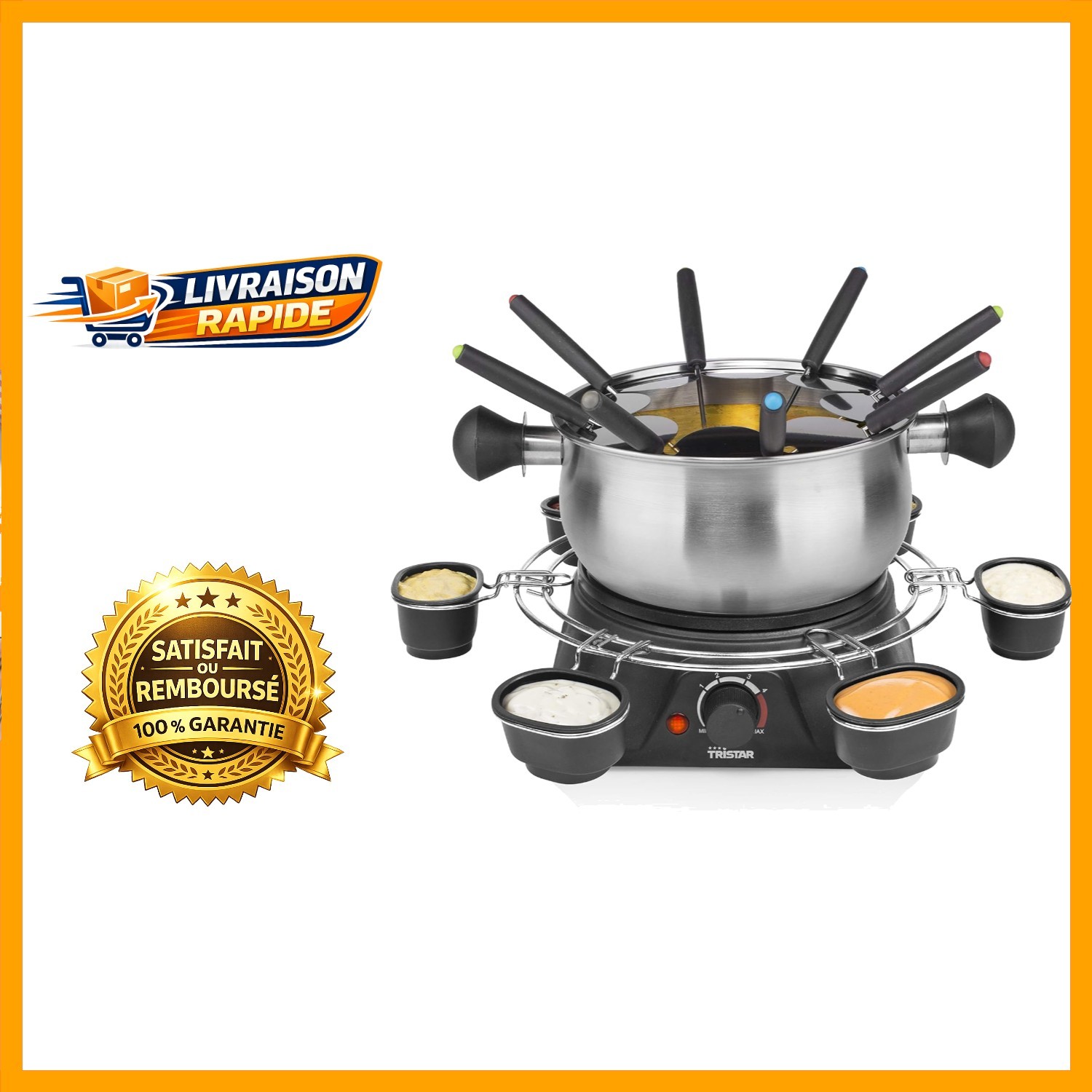 Fondue électrique Tristar pour réussir vos soirées raclette et fromage fondu
