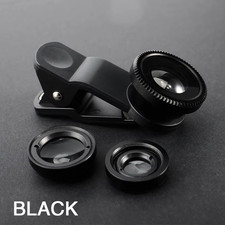 3 In1 Fisheye Phone Lens 0.67X Wide Angle Zoom Fish Eye Macro Lens Camera Kits f
