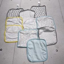 Simple Joys By Carter's Baby Washcloths 10 Pack White Cotton Clouds Boys