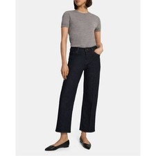NWT Theory Wide Crop Jean in Indigo sz 30
