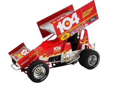 WINGED SPRINT CAR #104+ SWINDELL ''OCTANE BOOST'' 1/18 DIECAST BY ACME A1809527