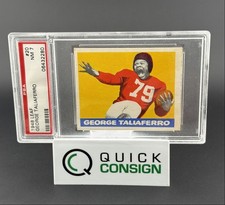 GEORGE TALIAFERRO 1948 LEAF FOOTBALL ROOKIE INDIANA #20 PSA 7 Q6995