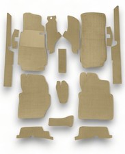 Teppichsatz Teppich für Mercedes W123 Coupe Gummi Absatzschoner beige (Schlinge) Teppichsatz Teppich für Mercedes W123 Coupe Gummi Absatzschoner beige (Schlinge)