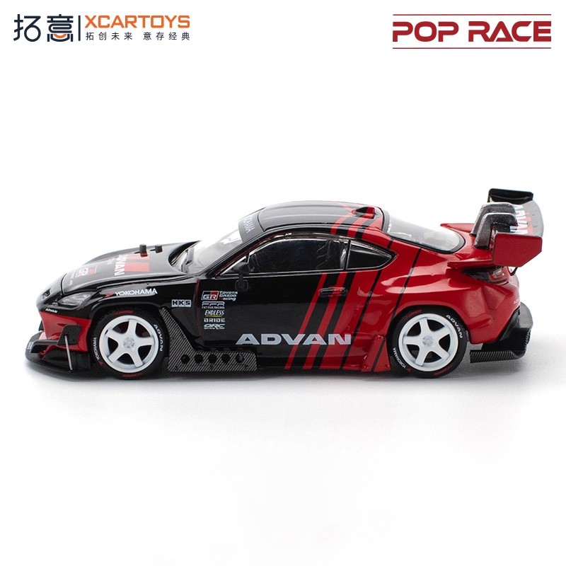 Xcartoys x POP RACE 1:64 PANDEM GR 86 ADVAN Diecast Model Car