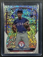 SEBASTIAN WALCOTT 2023 BOWMAN CHROME #BCP-189 SPECKLE REFRACTOR PROSPECT 100/299