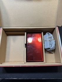 Nintendo 3DS Metallic Red with box and game. No manuals! 