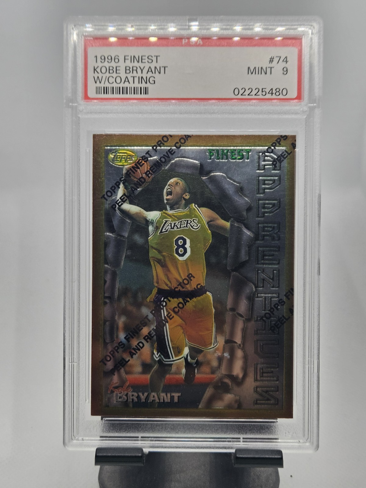 Kobe Bryant 1996 Topps Finest #74 Bronze - Base (with Coating