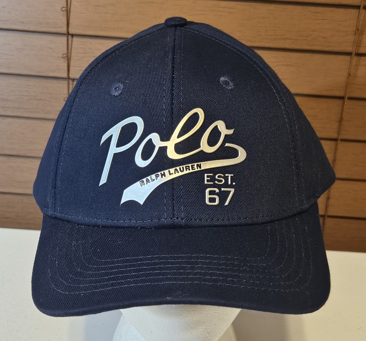 Ralph Lauren Polo 67 Baseball Cap Navy Blue Adjustable Snapback
